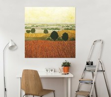 3D Red Land B019 Wall Stickers